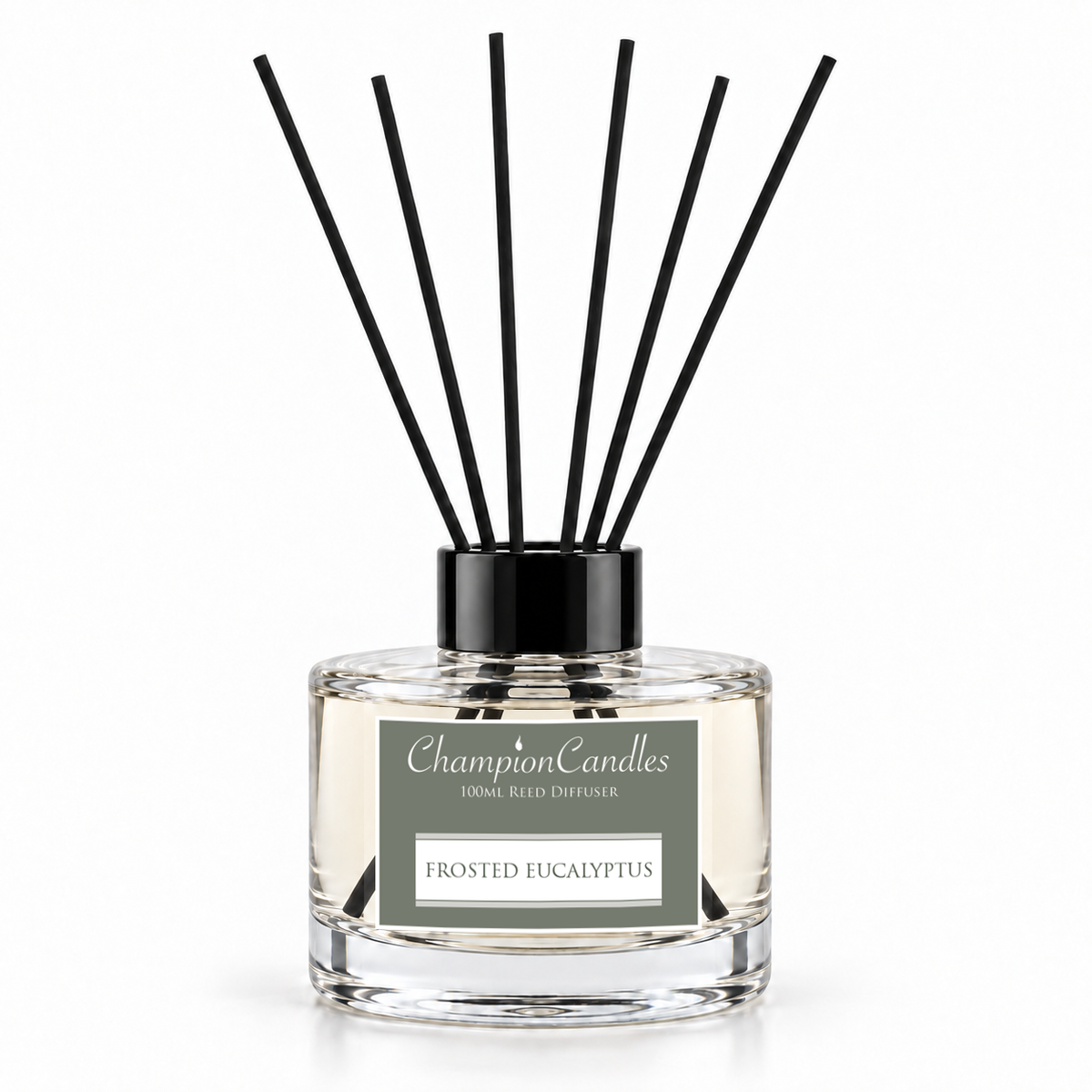 Frosted Eucalyptus Reed Diffuser 100ml - Black Lid