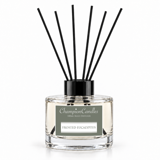 Frosted Eucalyptus Reed Diffuser 100ml - Black Lid