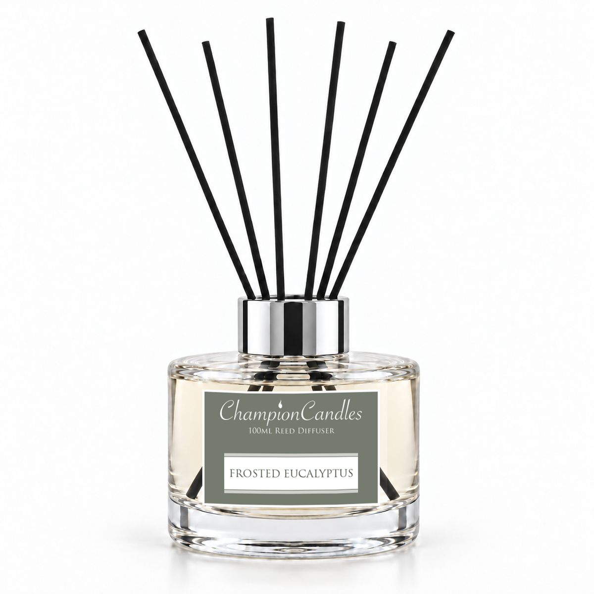 Frosted Eucalyptus Reed Diffuser 100ml - Silver Lid