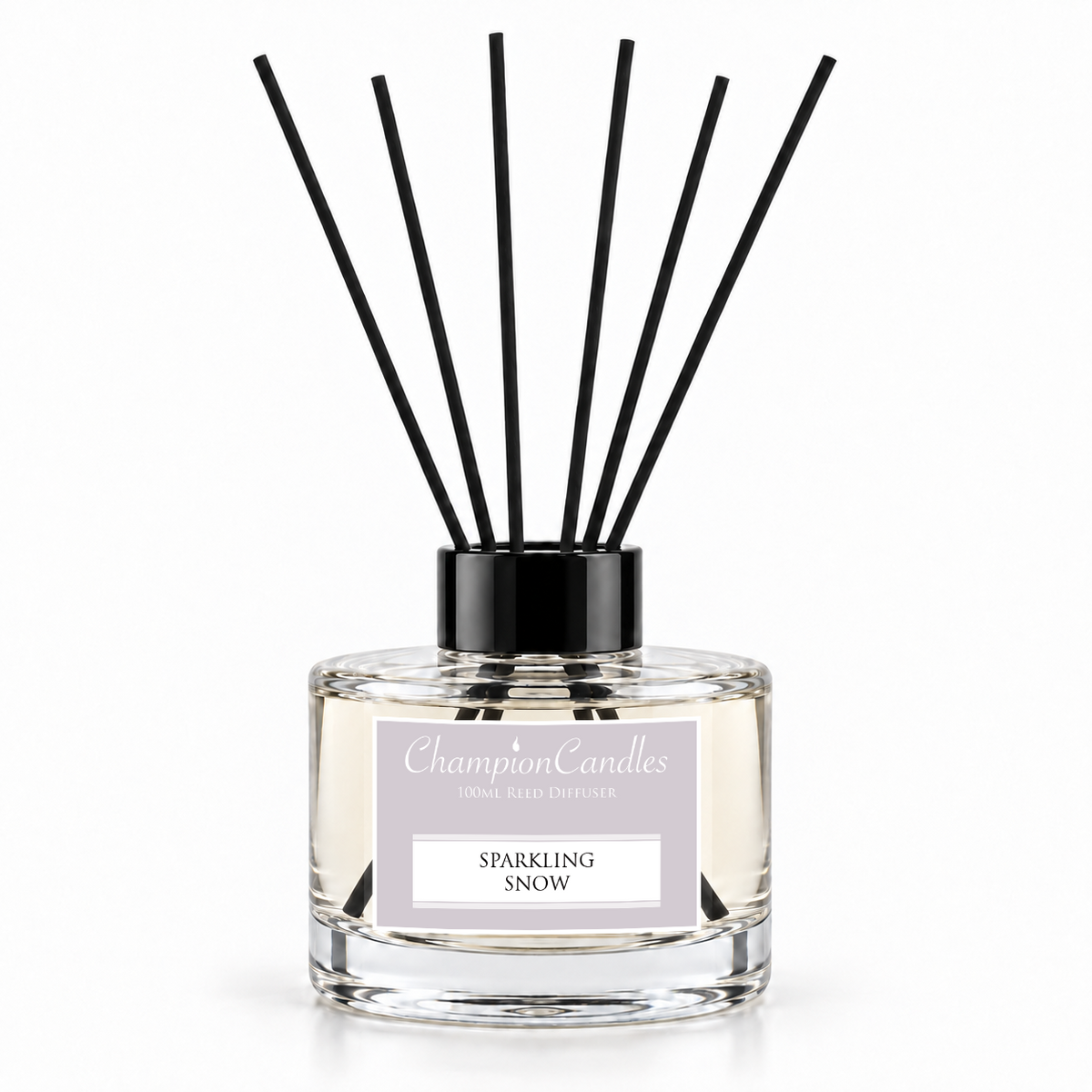 Sparkling Snow Reed Diffuser 100ml - Black Lid
